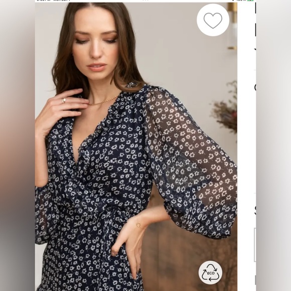 Pour Moi Lilly Chiffon  Midaxi Dress Size 6 - Picture 3 of 11